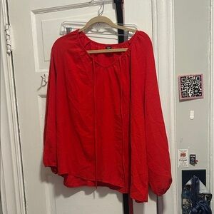 SHEIN Vibrant Red Blouse